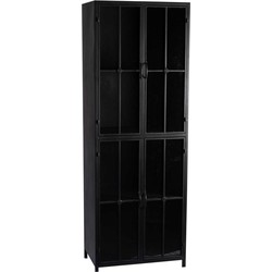 PTMD Cave Black iron cabinet high