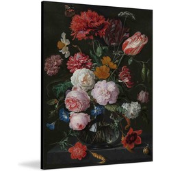 Stilleven bloemen op dibond | Aluminium | Oude Meester - 20x30 cm