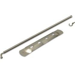 Spiraaltrekveer - 2x - staal zilver - 32 cm x 1 cm - deursluiter - Deurstoppers
