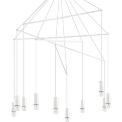 Ideal Lux - Pop - Hanglamp - Metaal - E27 - Wit