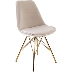 Kick kuipstoel Velvet - Champagne
