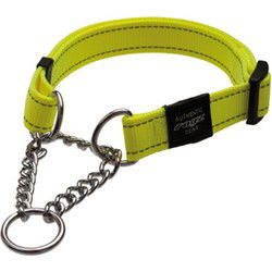 ROGZ FOR DOGS FANBELT CHOKER GEEL 20 MMX34-56 CM