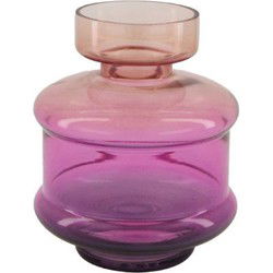 Vase glass diameter 13 x 16 cm