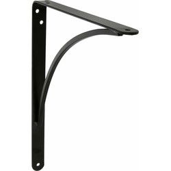 AMIG Plankdrager/steun - metaal - zwart - H250 x B200 mm - Plankdragers