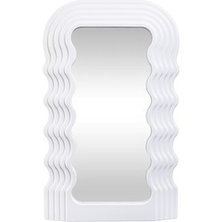 QUVIO  Golvende spiegel – Golvend frame - Wit