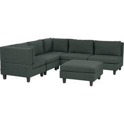 Beliani UNSTAD - Modulaire Sofa-Groen-Polyester