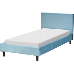 Beliani FITOU - Kinderbed-Blauw-Fluweel