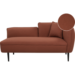 CHEVANNES - Chaise longue - Donkerrood - Bouclé