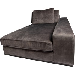 PTMD Block sofa chaise longue arm r Adore 68 anthracite
