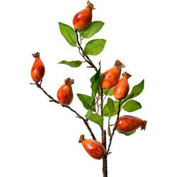 Clayre & Eef Kunstbloem Oranje Kunststof