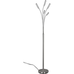 Moderne Vloerlamp Reed - Metaal - Grijs