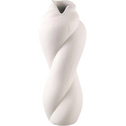 PTMD Bloempot Donnella - 17x16x44 cm - Keramiek - Creme