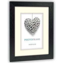 Zep Fotolijstje - zwart - hout - voor foto van 10 x 15 cm - Fotolijsten