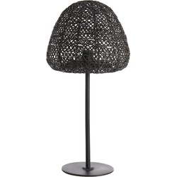 Light & Living - Tafellamp FINOU - Ø28x56cm - Zwart