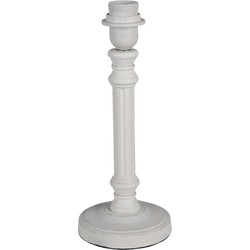 Clayre & Eef Lampenvoet   Ø 13x32 cm  Wit Hout Lampvoet
