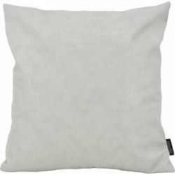 Croco Lichtgrijs | 45 x 45 cm | Kussenhoes | PU Leder