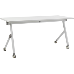 BENDI - Inklapbaar bureau - Wit - 160 x 60 cm - Staal
