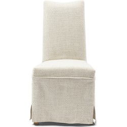 Riviera Maison Monti Dining Chair with Loose Cover, rich tweed, antique white