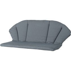 Madison - Elegance Bankkussen Rib grey - Ca. 105x95 cm