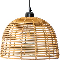 Groenovatie Rotan / Rieten Hanglamp, Handgemaakt, Naturel, ⌀30 cm