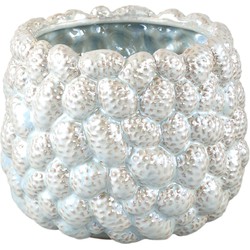 PTMD Bloempot Francisca - 21x21x17 cm - Metaal - Metalic