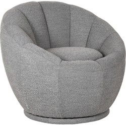 LABEL51 Fauteuil Crown - Grijs - Boucle
