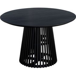 Lewis & Loft Eettafel Levi – Rond – Ø120 cm – Zwart