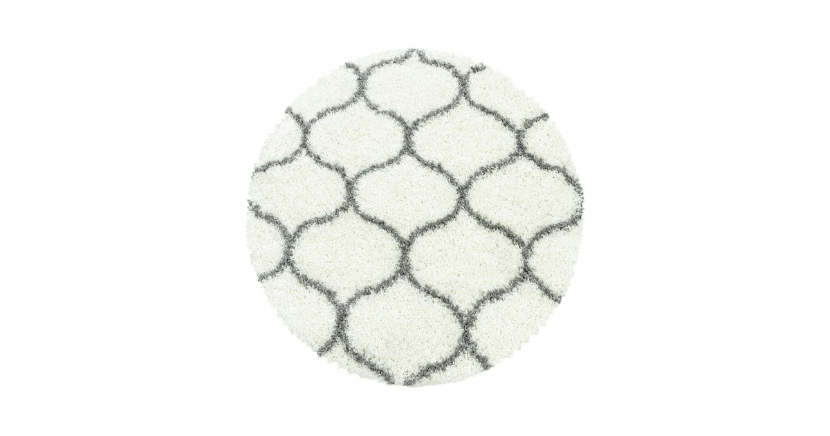 Tapijtenloods Opera Soft Shaggy Rond Hoogpolig Vloerkleed Cream - 120 CM ROND