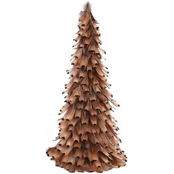 PTMD Stylitza Kerstmis Ornament - 12 x 12 x 40 cm - Veren - Roest