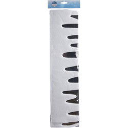 Decoris Ijspegelrand - wit - 180 x 15 cm - polyester - sneeuwrand - Decoratiesneeuw