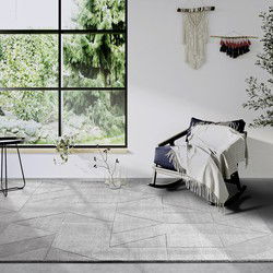 Villeroy & Boch - Laagpolig vloerkleed Wol - Ursule - Grijs - 80x250 cm
