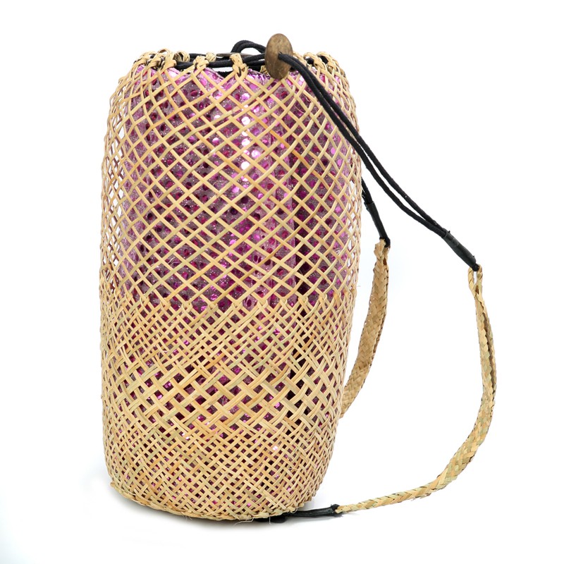 The Agung Basket with Pink Lining - 