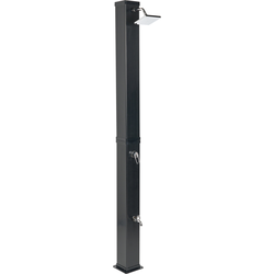 YARACUY - Buitendouche op zonne-energie - Zwart - RVS