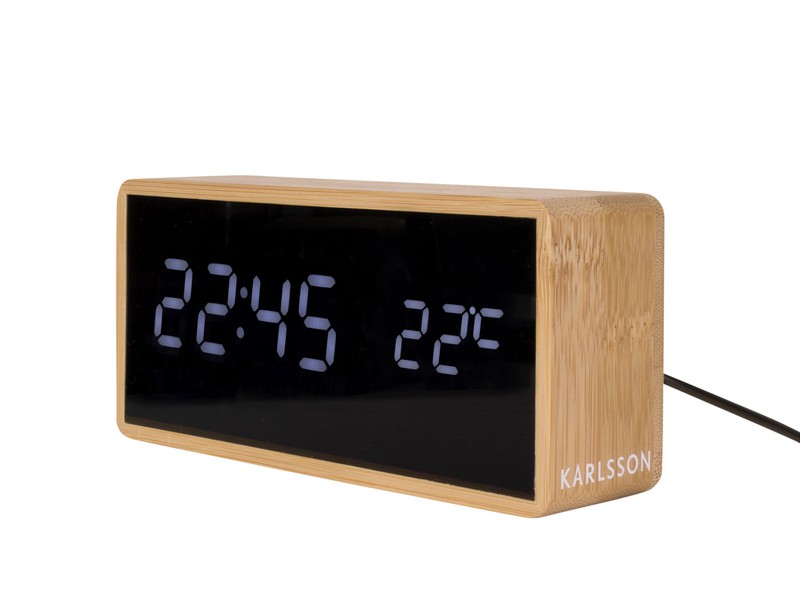 Alarm Clock Tube Bamboo - 