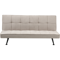 Beliani HASLE - Driezitsbank-Beige-Polyester