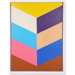 schilderij colourful strokes 80 x 60 x 3
