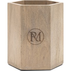 Riviera Maison Keukengerei Houder hout spatelpot aanrecht - Nola Hexagon pollepels, spatels