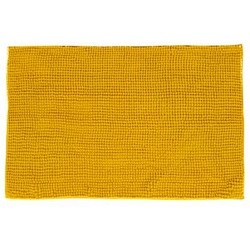 Badmat Ocre Chenille Laagpolig Oker Geel - 75 x 45 cm