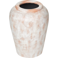 MIRI - Decoratieve vaas - Gebroken wit - Terracotta