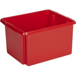 Sunware opslagbox kunststof 32 liter rood 45 x 36 x 24 cm - Opbergbox