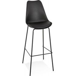 Designer barkruk LEMON 49x45x115 cm Zwart