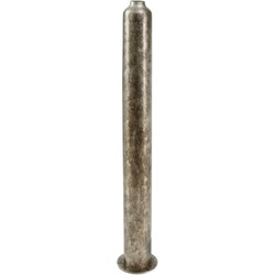 PTMD Saxin Ronde Pot Antiek - H80 x Ø13 cm - Ijzer - Zilver
