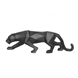 Ornament Origami Panther - Zwart - 48x10,5 cm