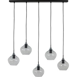 Hanglamp Rakel - Zwart - 104x20x120cm - 5L