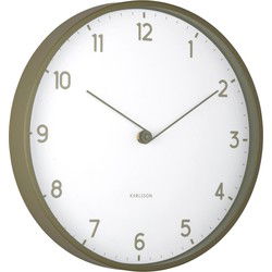 Wandklok Sencillez - Legergroen - Ø30cm