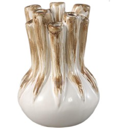 PTMD Vaas Manali - 14x14x20 cm - Keramiek - Creme