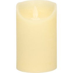 Anna's Collection Led kaars - ivoor wit - H12,5 x D7,5 cm - wax - LED kaarsen