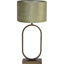 Tafellamp Jamiri/Gemstone - Ant, Brons/Olive - Ø30x67cm