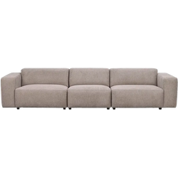 Willard gestoffeerde 4 zitsbank beige - 314 cm