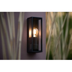 Tijdloos zwarte klassieke wandlamp buiten E27 IP65